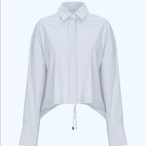 Angela Mele Milano pleated back blouse NWT